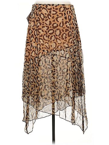 Oscar by Oscar De La Renta Oscar By Oscar De La Renta Silk Skirt (view 2)