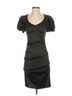 Cache 100% Polyester Solid Black Cache Cocktail Dress Size 4 - photo 1