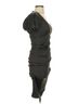 Cache 100% Polyester Solid Black Cache Cocktail Dress Size 4 - photo 3
