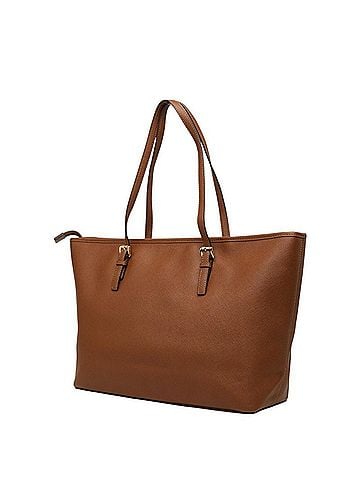 Michael Kors Michael Kors Logo Tote Bag Handbag Brown Leather Women's (view 2)