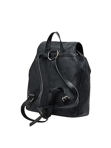 Coach Coach Pebbled Backpack F37410 Black Leather Women's COACH (view 2)