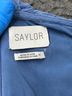Saylor 100% Polyester Solid Chevron-herringbone Stripes Color Block Blue Saylor Jumpsuit Size M - photo 3