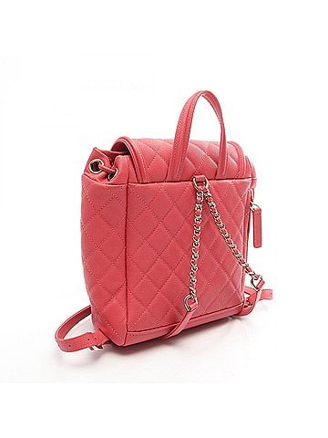 Chanel Chanel CC Filigree Matelassé Backpack/Handbag, Caviar Leather (Grained Calfskin), Women's, Pink (view 2)