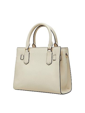 Michael Kors Michael Kors LANDON Satchel Small Handbag Shoulder Bag 2-Way White Ivory Leather Women's (view 2)