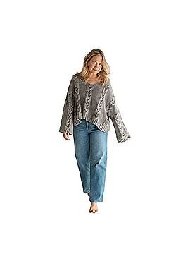 Carly Jean Rylie Cable Knit Sweater Pullover Sweater (view 2)