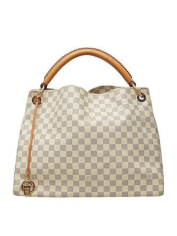 Louis Vuitton Louis Vuitton Damier Azur Artsy MM Tote Bag N41174 White Leather Women's LOUIS VUITTON (view 1)
