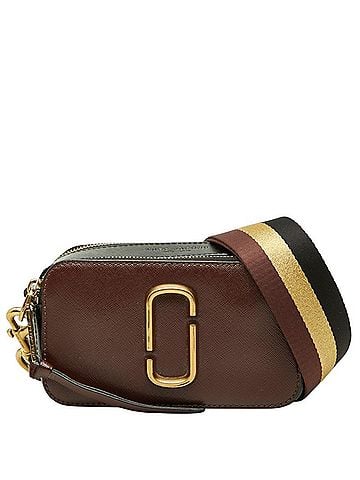 Marc Jacobs Marc Jacobs Snapshot Double J Crossbody Shoulder Bag Camera M0012007 Bordeaux Fabric Women's MARC JACOBS (view 1)