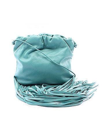 Bottega Veneta Bottega Veneta The Fringe Handbag Pouch Shoulder Bag Leather Women's Green (view 1)