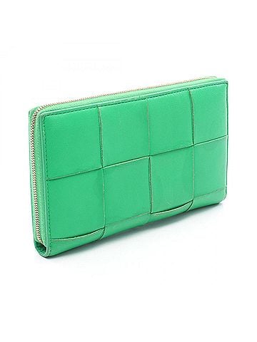 Bottega Veneta Bottega Veneta Cassette Zip-Around Wallet Maxi Intrecciato Round Long Leather Men's Green 649607 (view 2)