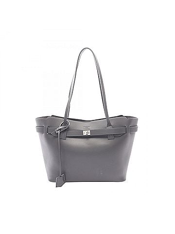 Balenciaga Balenciaga Bel Air Medium Tote Bag Handbag Leather Women's Gray (view 1)