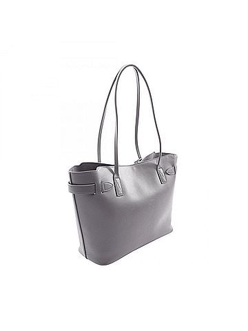 Balenciaga Balenciaga Bel Air Medium Tote Bag Handbag Leather Women's Gray (view 2)