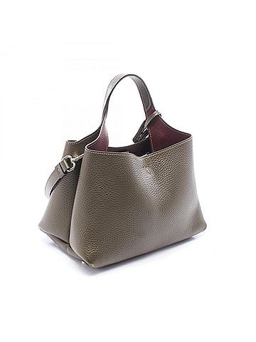 Tod's Tod's T-Timeless Micro 2-Way Handbag, Leather, Women's, Khaki (XBWAPAFL000QRI6L22) (view 2)
