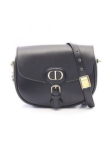 Christian Dior Christian Dior Dior Bobby Handbag, Medium Shoulder Bag, Leather, Women's, Black, M9319UMOL (view 1)