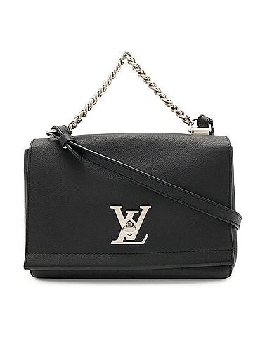 Louis Vuitton LOUIS VUITTON Lockme II BB Shoulder Bag with Chain Handle, Handbag, Noir Black (M51200) (view 1)
