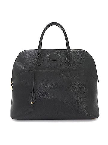 Hermès Hermes Bolide 45 handbag, Fjord, black, with X stamp, made in 1994, gold hardware. (view 1)