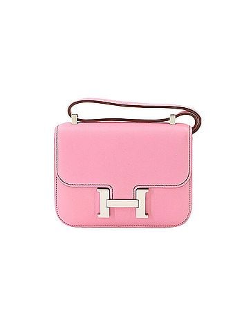 Hermès Hermes Constance 14 Micro Shoulder Handbag, Swift Leather, Pink, Silver Hardware, ?N Stamp (view 1)