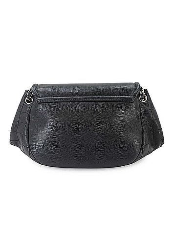 Chanel Chanel Half Moon Chain Shoulder Handbag, Caviar Leather, Black, A50987, Silver Hardware. (view 2)