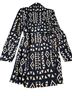 Diyanu Aztec Or Tribal Print Black Tan Coat Size M - photo 2