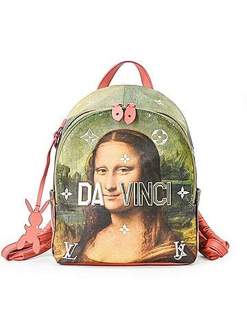 Louis Vuitton LOUIS VUITTON Louis Vuitton Mona Lisa Backpack Palm Springs Masters Collection Pink Green M43375 (view 1)