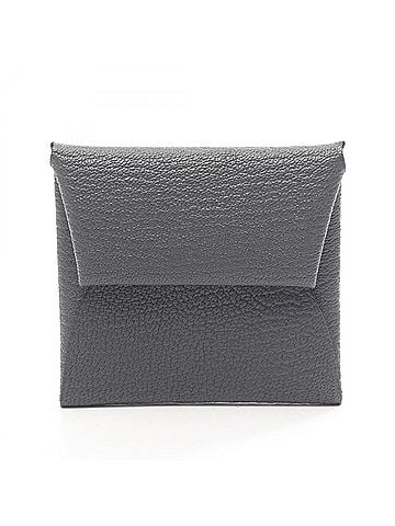 Hermès Hermes Bastia Grimisti Wallet - Coin Purse Chevre Leather Women's Gray (view 1)