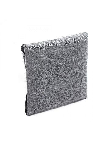 Hermès Hermes Bastia Grimisti Wallet - Coin Purse Chevre Leather Women's Gray (view 2)