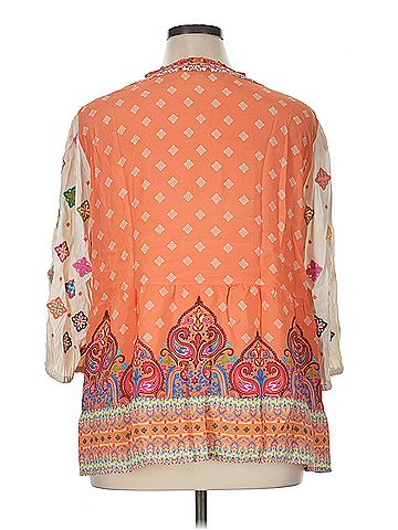 John Mark John Mark John Mark 3/4 Sleeve Blouse (view 2)