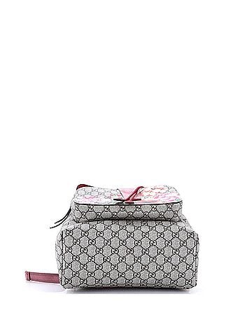 Gucci Buckle Backpack Blooms Print GG Coated Canvas Medium (view 2)