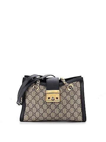 Gucci Padlock Chain Tote GG Coated Canvas with Leather Small (view 1)