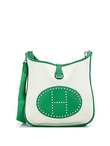 Hermès Evelyne Bag Gen III Toile and Leather PM (view 1)