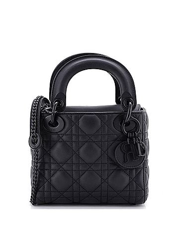 Christian Dior Ultra Matte Lady Dior Chain Bag Cannage Quilt Calfskin Mini (view 1)