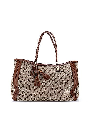 Gucci Bella Tote GG Canvas with Leather Medium (view 1)