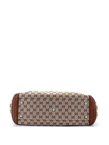 Gucci Bella Tote GG Canvas with Leather Medium (view 2)