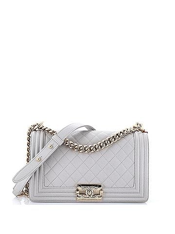 Chanel Boy Flap Bag Quilted Caviar Old Medium (view 1)