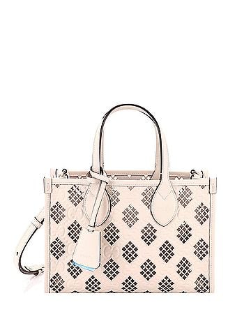 Gucci Convertible Tote GG Debossed Laser Cut Leather Small (view 1)