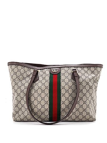 Gucci Ophidia Shopping Tote GG Coated Canvas Medium (view 1)