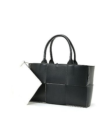 Bottega Veneta Bottega Veneta Small Arco Tote Bag Cassette Intrecciato Leather Black (view 1)