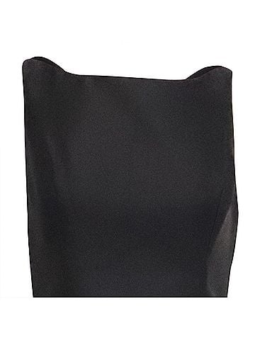 Adrianna Papell Adrianna Papell Sleeveless Mikado High-Low Gown in Black Polyester (view 2)