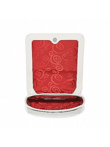 Brighton Women's Everbloom Ruby Essie Flap Bag in White/Red (view 2)