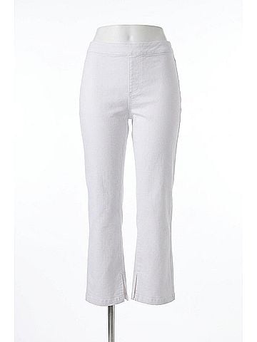 Tribal Comfort Stretch Pull-On Pants in White (view 1)