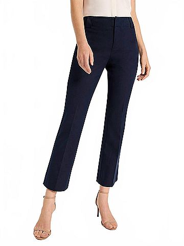 Nic + Zoe Plaza Demi Boot Cotton Pant in Dark Indigo (view 2)
