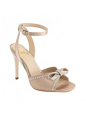 Andrea Women's Ankle-Strap Heeled Sandal in Beige (view 1)