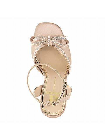 Andrea Women's Ankle-Strap Heeled Sandal in Beige (view 2)