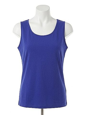 Angel Bra-Friendly Tank Top in Cobalt (view 1)