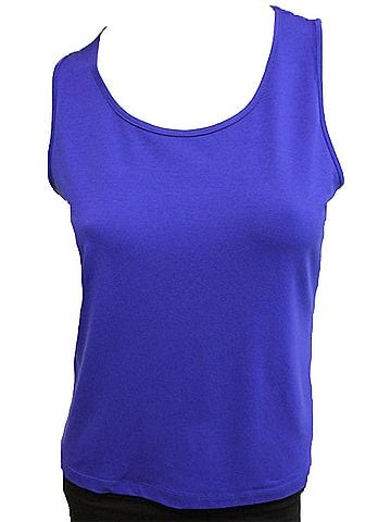 Angel Bra-Friendly Tank Top in Cobalt (view 2)