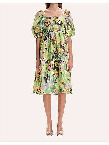 STINE GOYA Annalisa Dress in Acid Abstract Floral (view 2)
