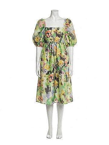 STINE GOYA Annalisa Dress in Acid Abstract Floral (view 1)