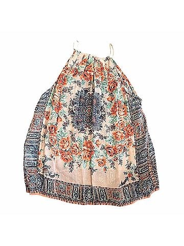 Joie Women's Amarey Silk Halter Top in Garden Rose (view 1)