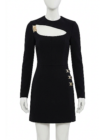 Rebecca Vallance Milena Mini Dress in Black (view 1)