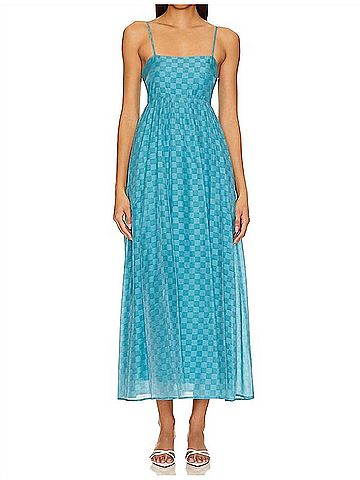 Minkpink Lucille Maxi Dress in Teal (view 2)