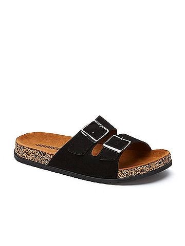 Andrea Women's Double Buckle Strap Sandals (view 2)